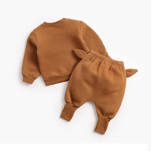 Deer Pullover Top and Pants Set