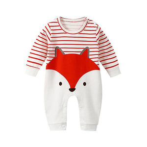 Striped Penguin Long Sleeve Bodysuit