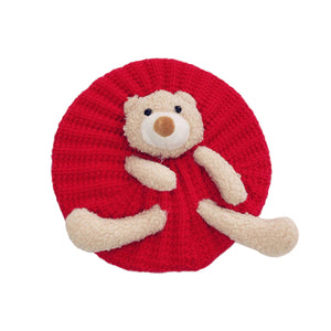 Pocket Teddy Bear Knitted Hat