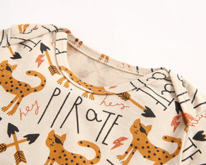 Cat Pirate Short Sleeve Bodysuit