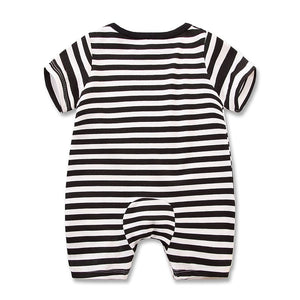 Striped Penguin Romper